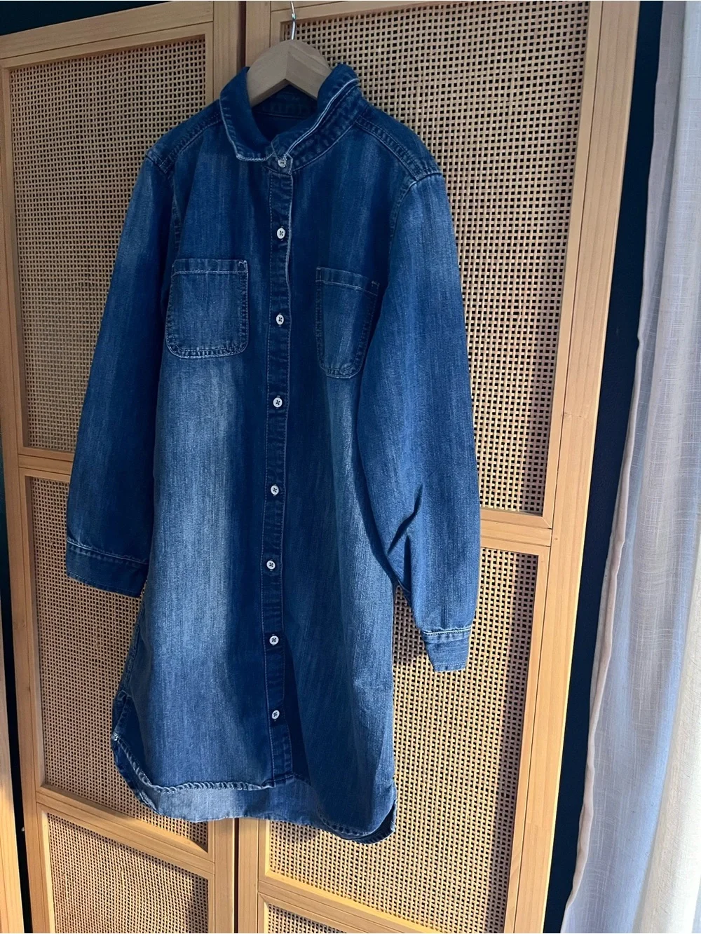 Girls L Old Navy Denim Shirt Dress